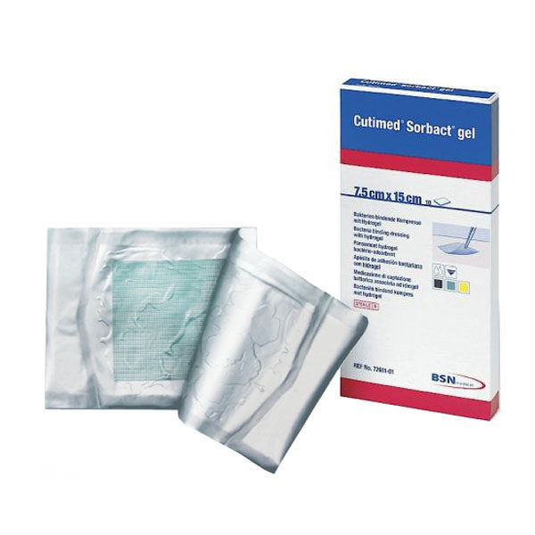 PENSO CAPTAÇÃO BATERIANA COM HIDROGEL CUTIMED SORBACT GEL