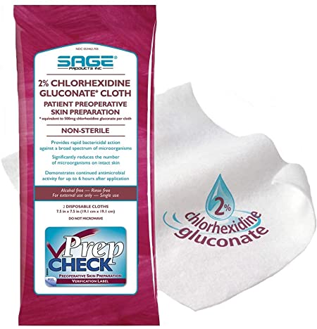 Toalhete Impregnado Clorohexidina 2%