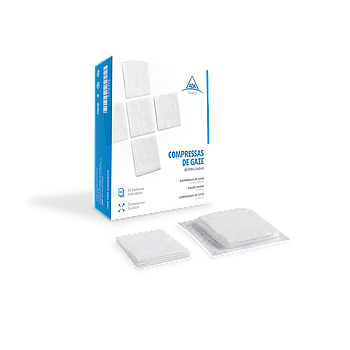 Compressa De Gaze Estéril Caixa Cartão Hospitalar