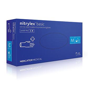 Luva De Exame Nitrilo Nitrylex Basic Blue A100