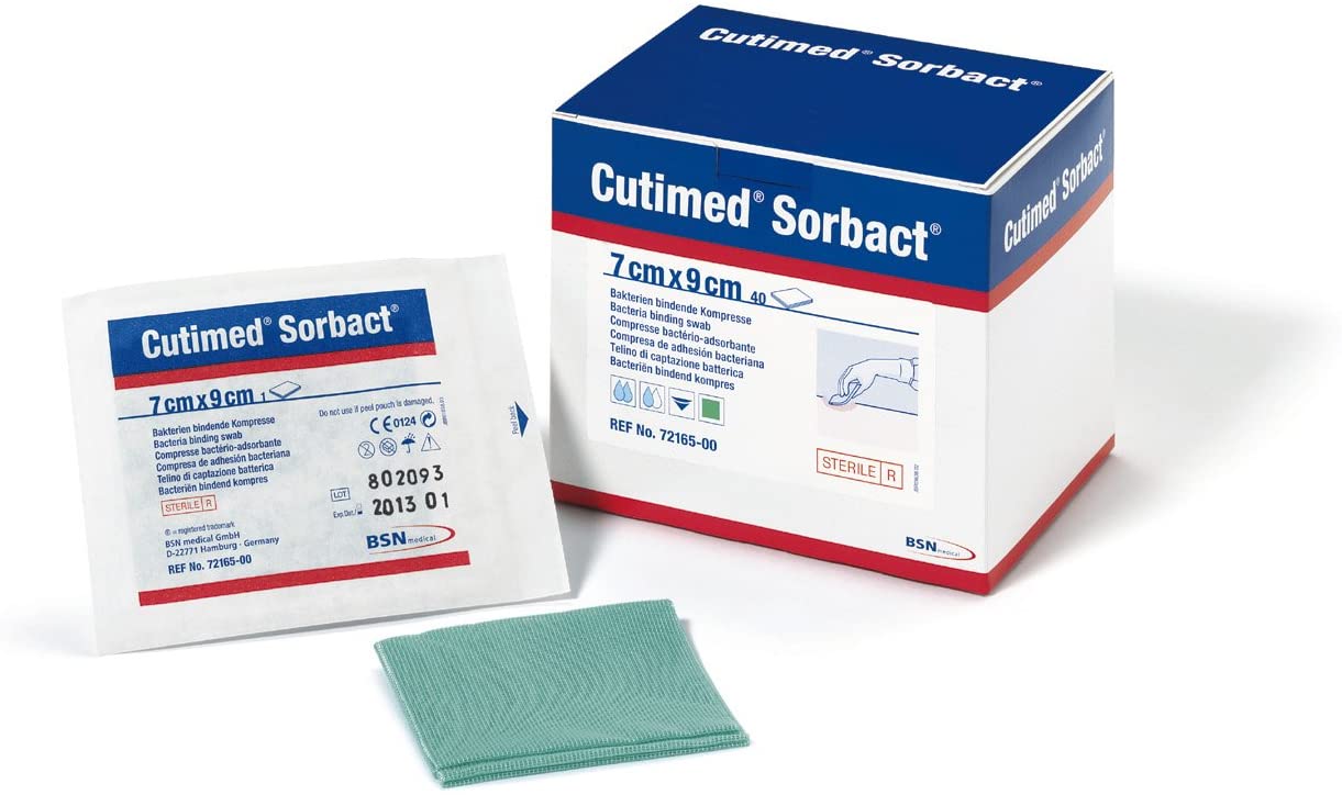 COMPRESSA DE CAPTAÇÃO BACTERIANA CUTIMED SORBACT