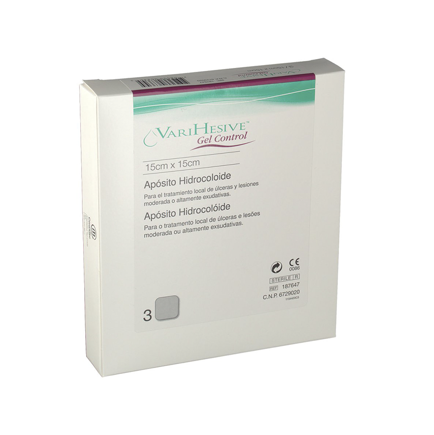 PENSO ESTÉRIL HIDROCOLOIDE VARIHESIVE GEL CONTROL SEM REBORDO (cópia)