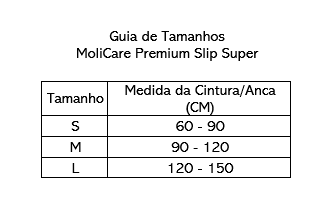 FRALDA MOLICARE PREMIUM SLIP SUPER / SUPER PLUS (cópia)