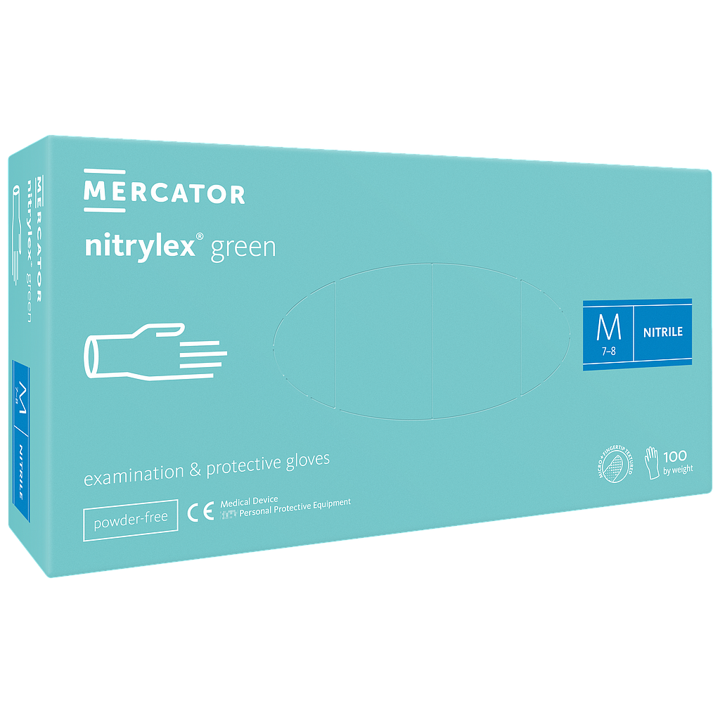 Luvas De Exame Nitrilo Nitrylex Green