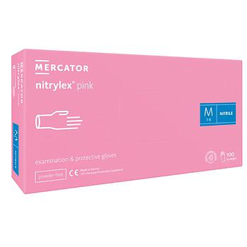 Luvas De Exame Nitrilo Nitrylex Pink