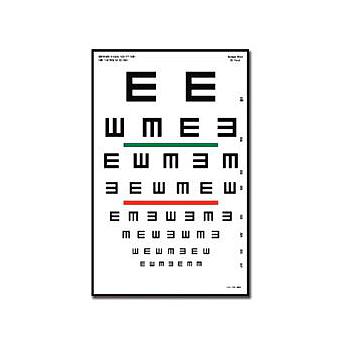 Tabela Optométrica Tumbling "E"